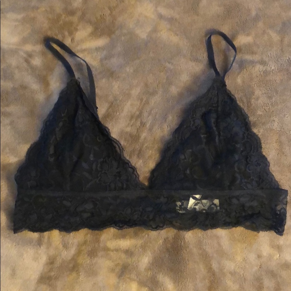 French Affair black lacy bralette